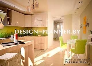 Дизайн интерьера трехкомнатной квартиры  "Плеханово"