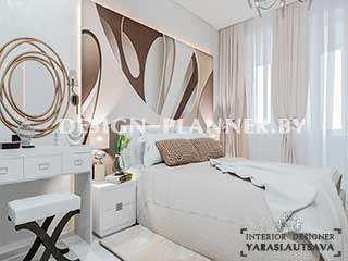 Женственная, светлая, удобная спальня  в жилом комплексе "Олимпик Парк"