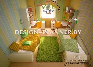 Дизайн интерьера трехкомнатной  квартиры  "Есенина "