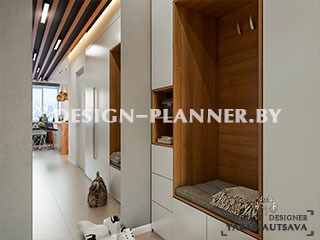 Дизайн интерьера огромной однокомнатной квартиры студии в ЖК Столичный в современном стиле с элементами LOFT